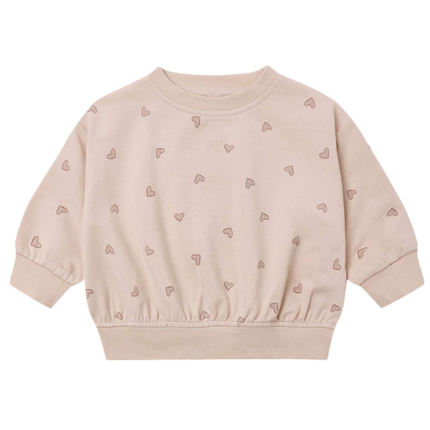 Hearts Relaxed Fleece Sweatshirt - Quincy Mae