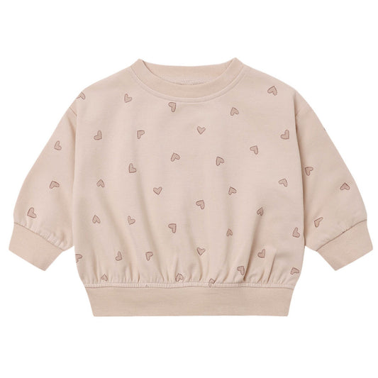 Hearts Relaxed Fleece Sweatshirt - Quincy Mae