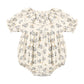 French Floral Collared Romper - Quincy Mae