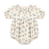 French Floral Collared Romper - Quincy Mae