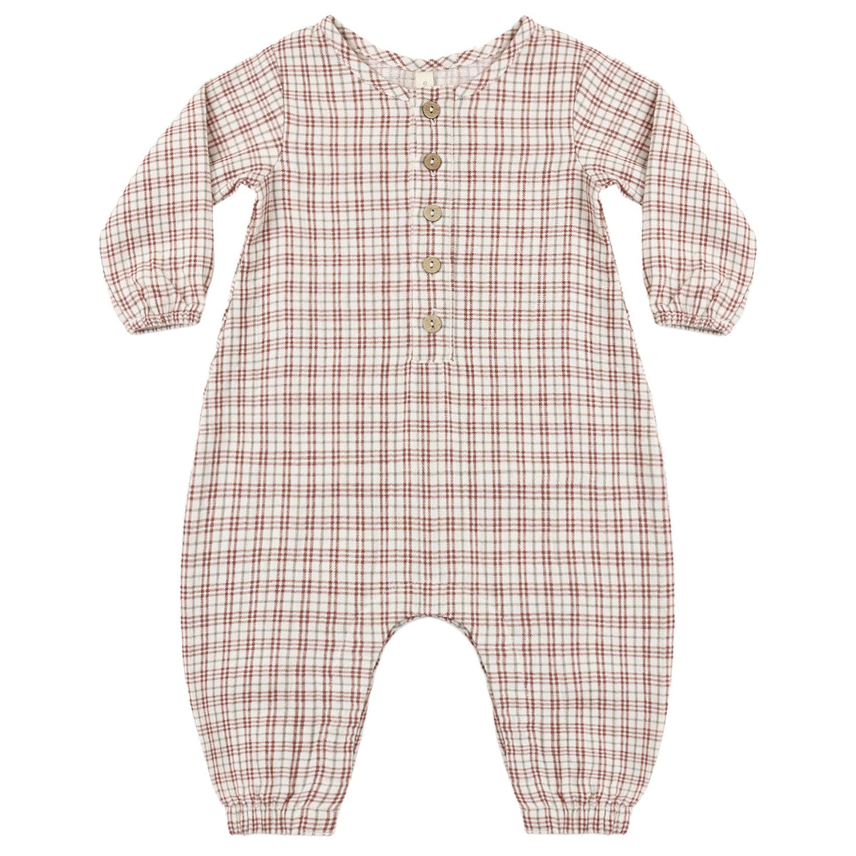 Christmas Plaid Woven Jumpsuit - Quincy Mae