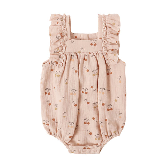 Cherries Maya Romper  - Quincy Mae