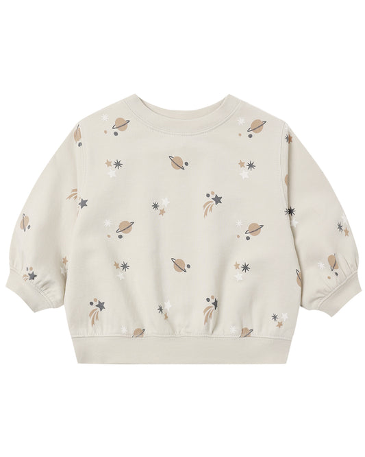 Space Oversized Crew Sweatshirt - Quincy Mae