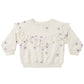Blue Daisy Ruffle Fleece Sweatshirt - Quincy Mae