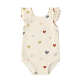 Confetti Hearts Scoop Back Swimsuit - Quincy Mae