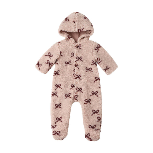 Bows Fleece Jumpsuit - Rylee + Cru