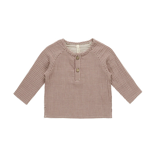 Plum Gingham Zion Shirt - Quincy Mae