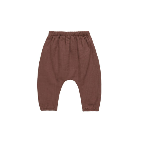 Plum Woven Pant - Quincy Mae