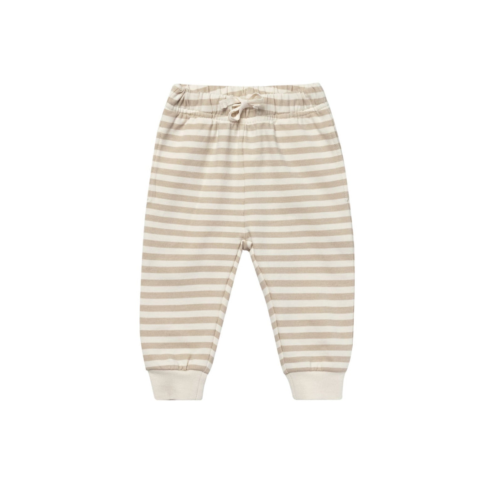 Sand Stripe Fleece Pants - Quincy Mae