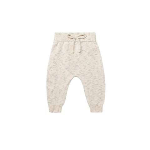 Natural Speckled Knit Pant - Quincy Mae