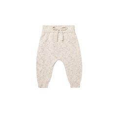 Natural Speckled Knit Pant - Quincy Mae