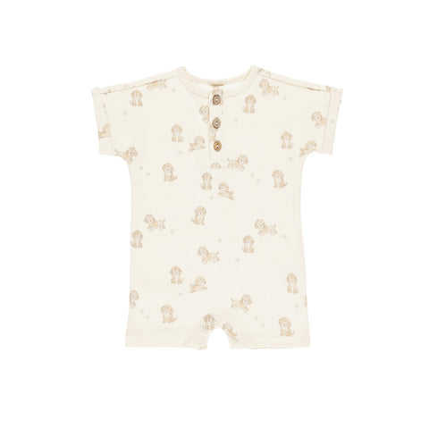 Puppies Short Sleeve One Piece - Quincy Mae