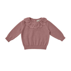 Fig Petal Knit Sweater - Quincy Mae