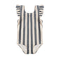 Ocean Retro Stripe Scoop Back Swimsuit - Quincy Mae