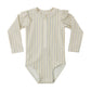Blue & Butterscotch Stripe Byron Rashguard - Quincy Mae
