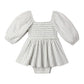 Cloud Stripe Lainey Romper - Quincy Mae