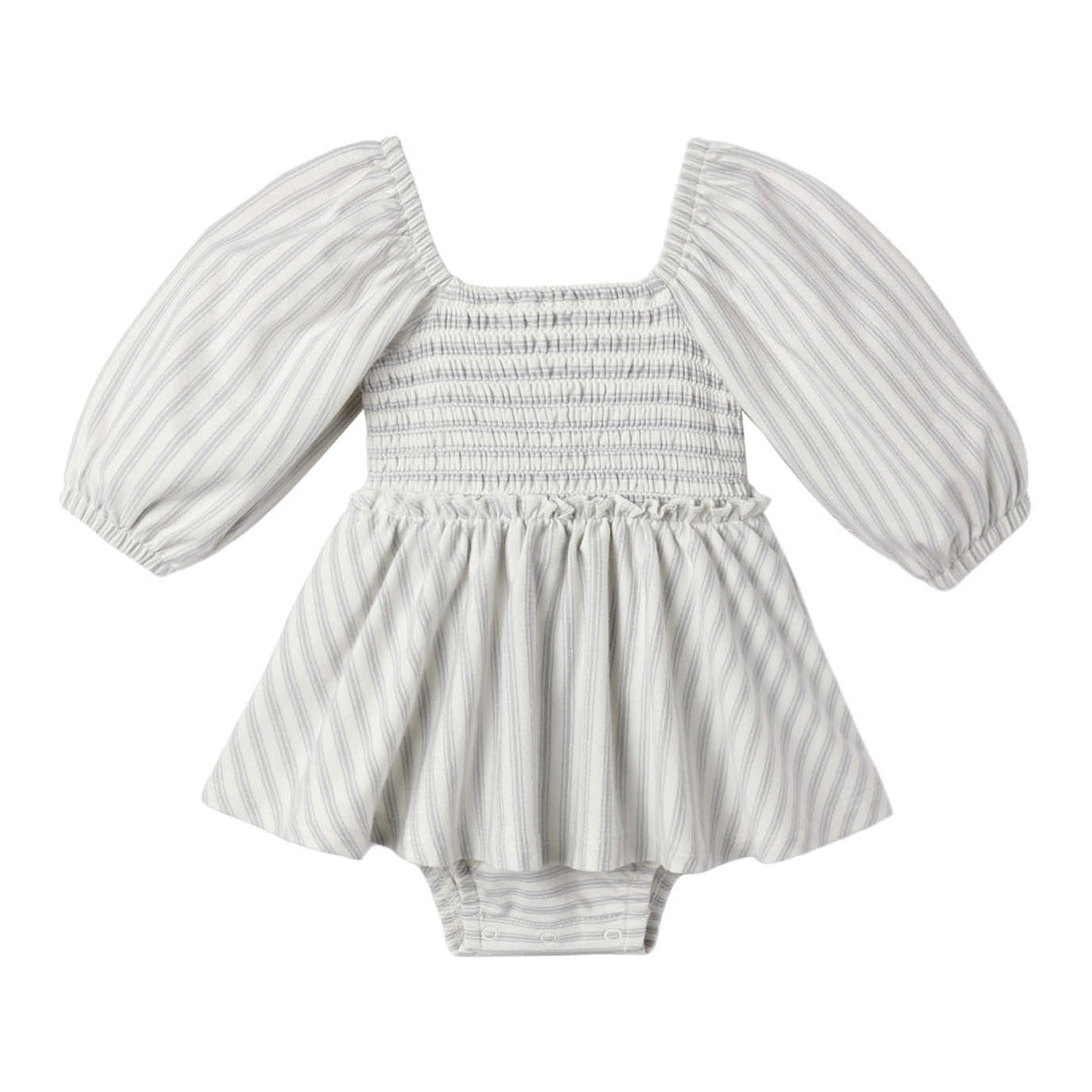 Cloud Stripe Lainey Romper - Quincy Mae
