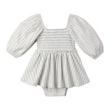 Cloud Stripe Lainey Romper - Quincy Mae
