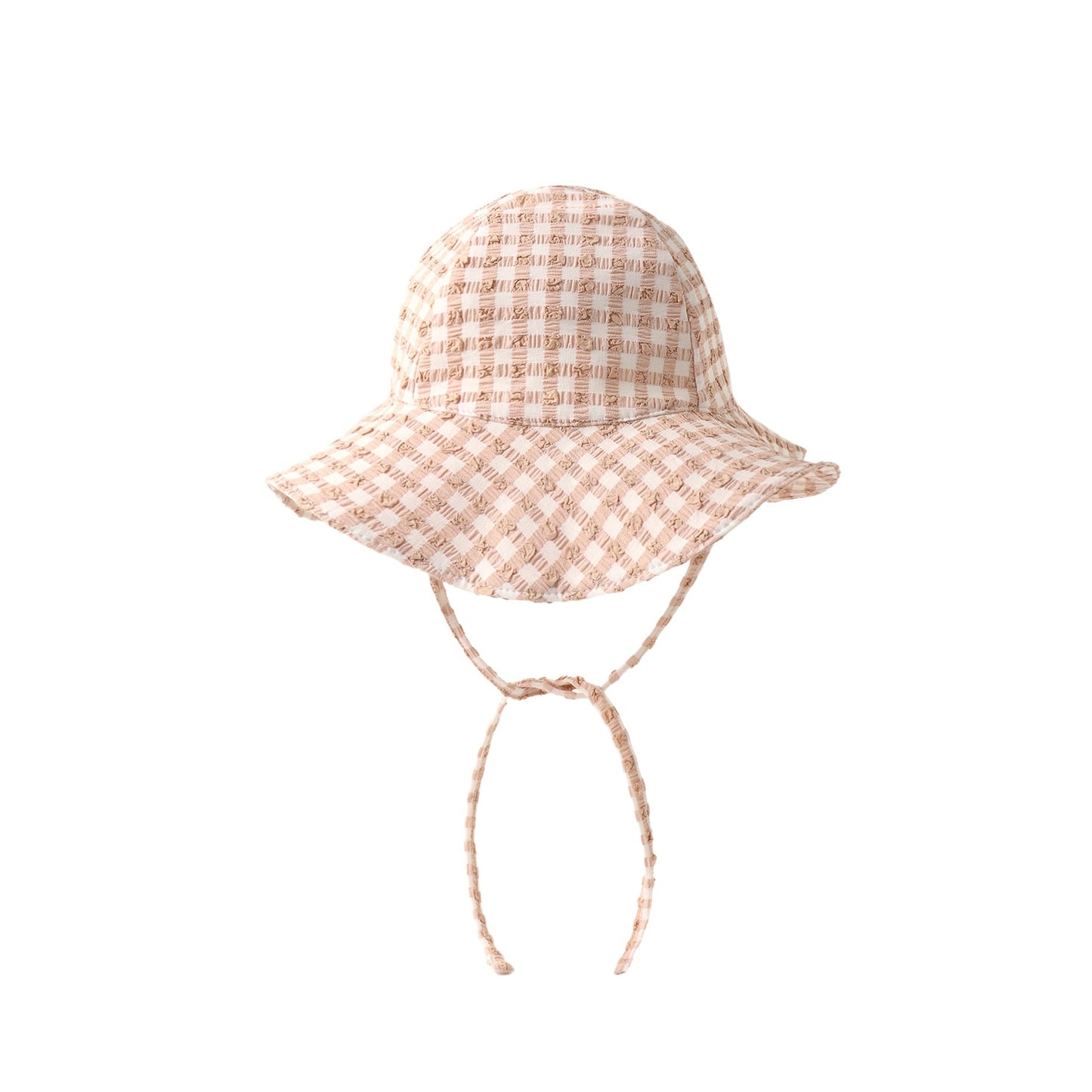 Melon Check Sun Hat - Quincy Mae