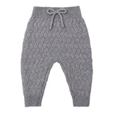Heathered Slate Knit Pant - Quincy Mae