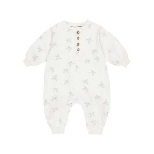 Birds Relaxed Jumpsuit - Quincy Mae