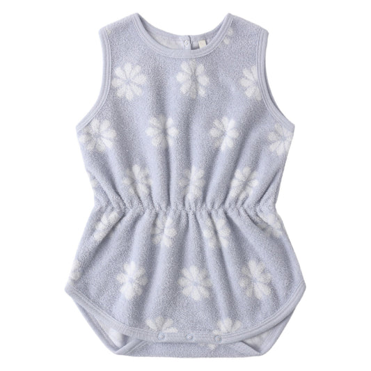 Periwinkle Daisy Cinch Playsuit - Rylee & Cru