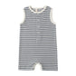 Ocean Stripe Ribbed Henley Romper - Quincy Mae