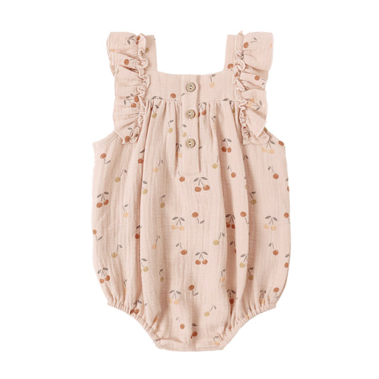 Cherries Maya Romper  - Quincy Mae