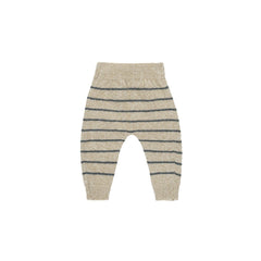 Indigo Stripe Knit Pant - Quincy Mae