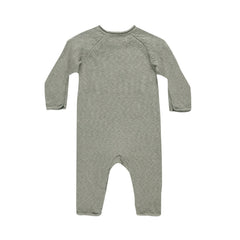 Basil Heathered Knit Jumpsuit - Quincy Mae