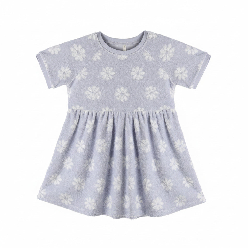 Perwinkle Daisy Raglan Dress - Rylee & Cru