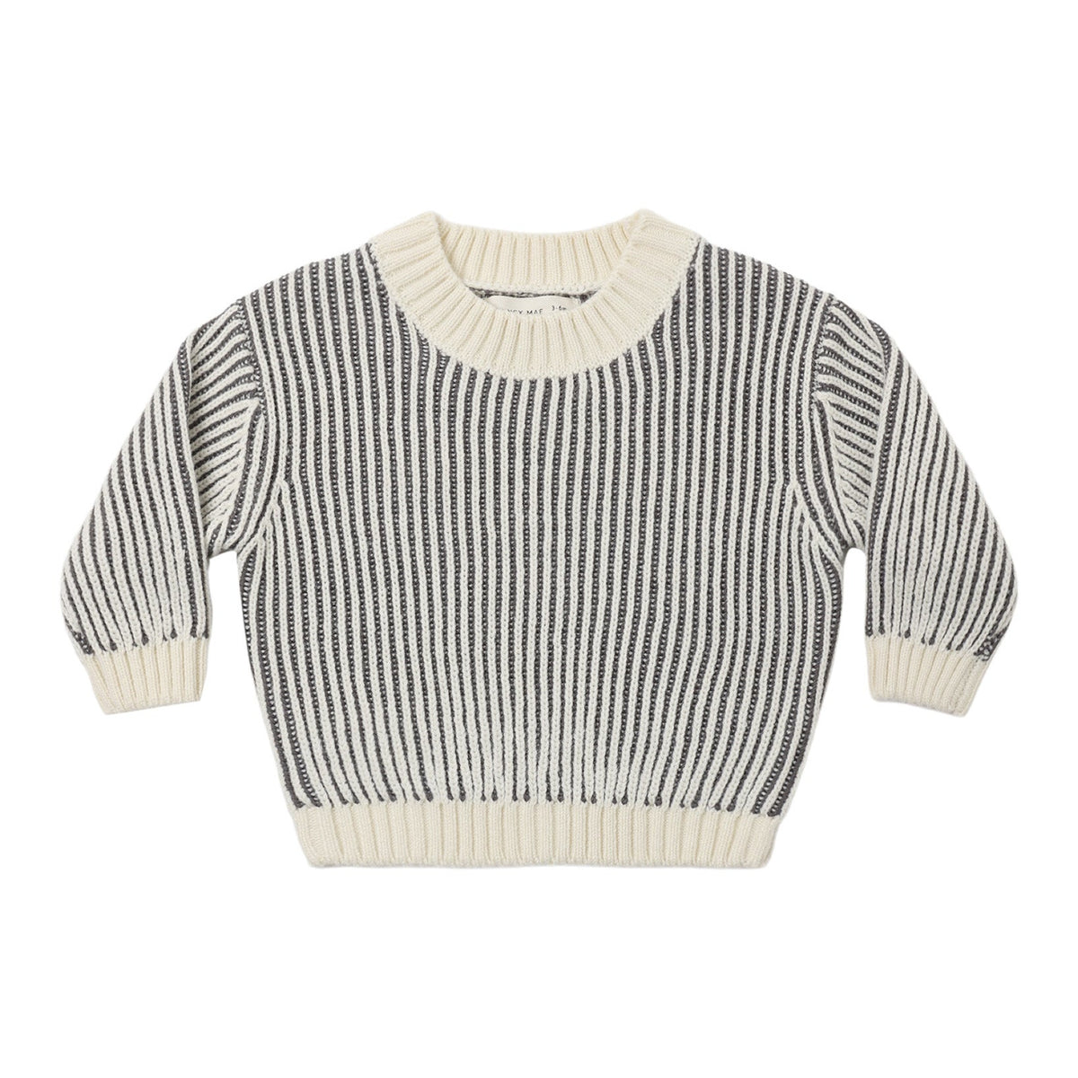Midnight Stripe Relaxed Knit Sweater - Quincy Mae