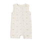 Dinos Ribbed Henley Romper - Quincy Mae