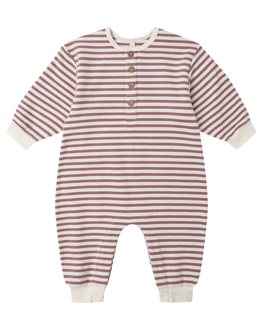 Mulberry Stripe Relaxed Jumpsuit - Quincy Mae