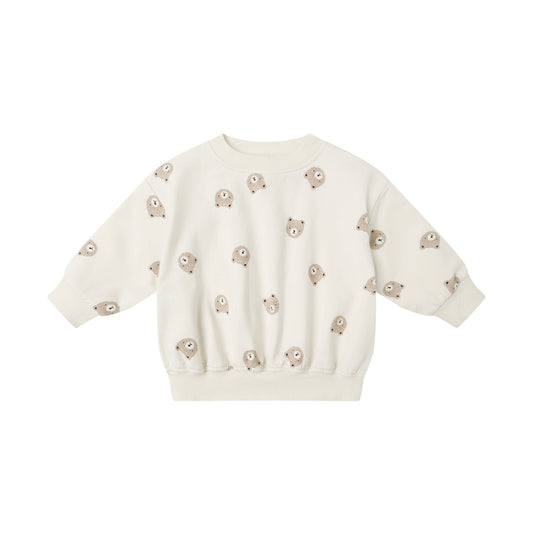 Brown Bear Relaxed Sweatshirt - Quincy Mae