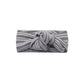 Slate Microstripe Knotted Headband - Quincy Mae