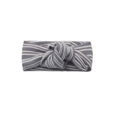 Slate Microstripe Knotted Headband - Quincy Mae