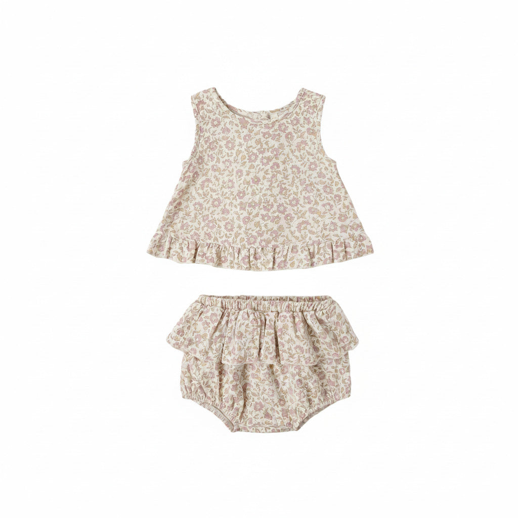 Dahlia Ruffle Tulip Top & Bloomer - Quincy Mae