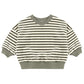 Spruce Stripe Velour Sweatshirt - Quincy Mae