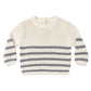 Slate Stripe Rex Sweater - Quincy Mae