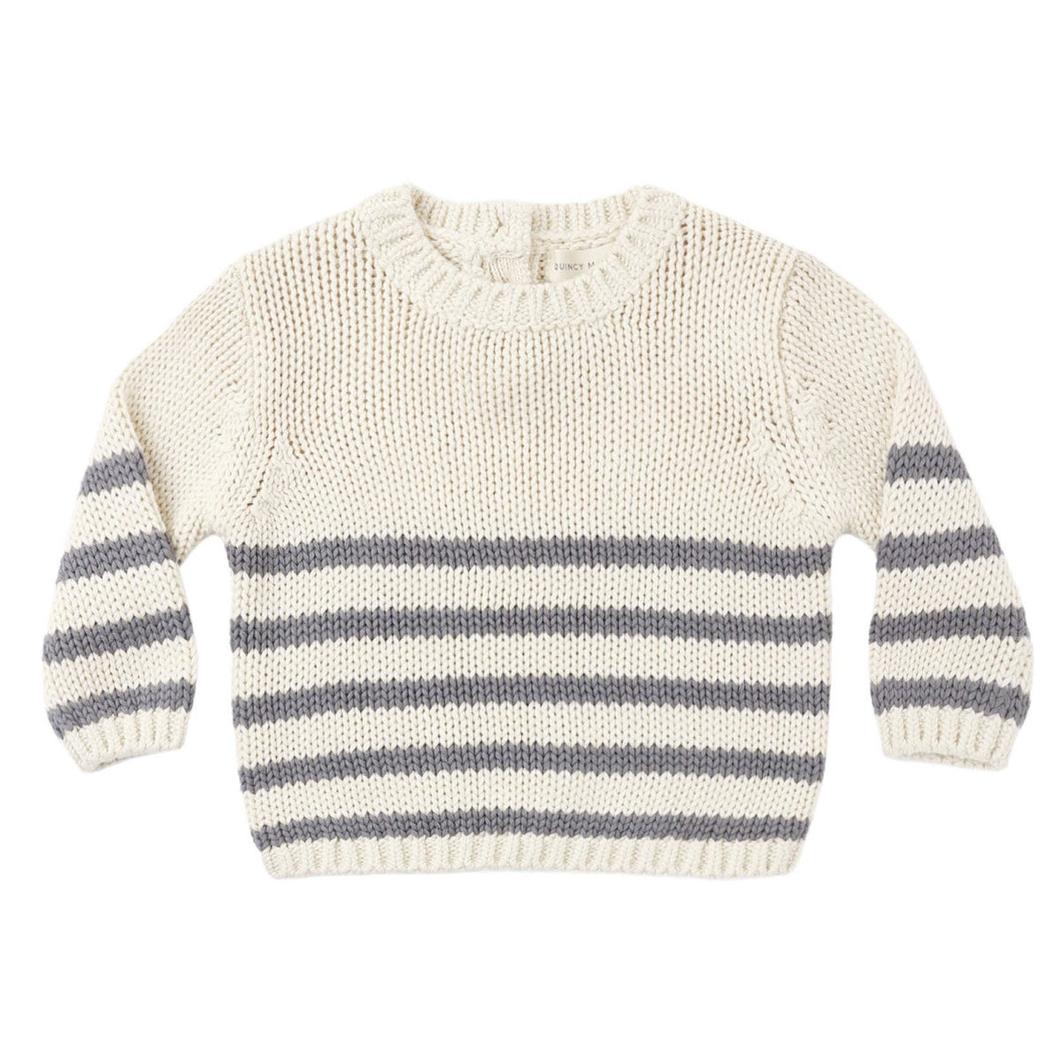Slate Stripe Rex Sweater - Quincy Mae