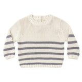Slate Stripe Rex Sweater - Quincy Mae