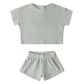 Sage Terry Tee + Shorts - Quincy Mae