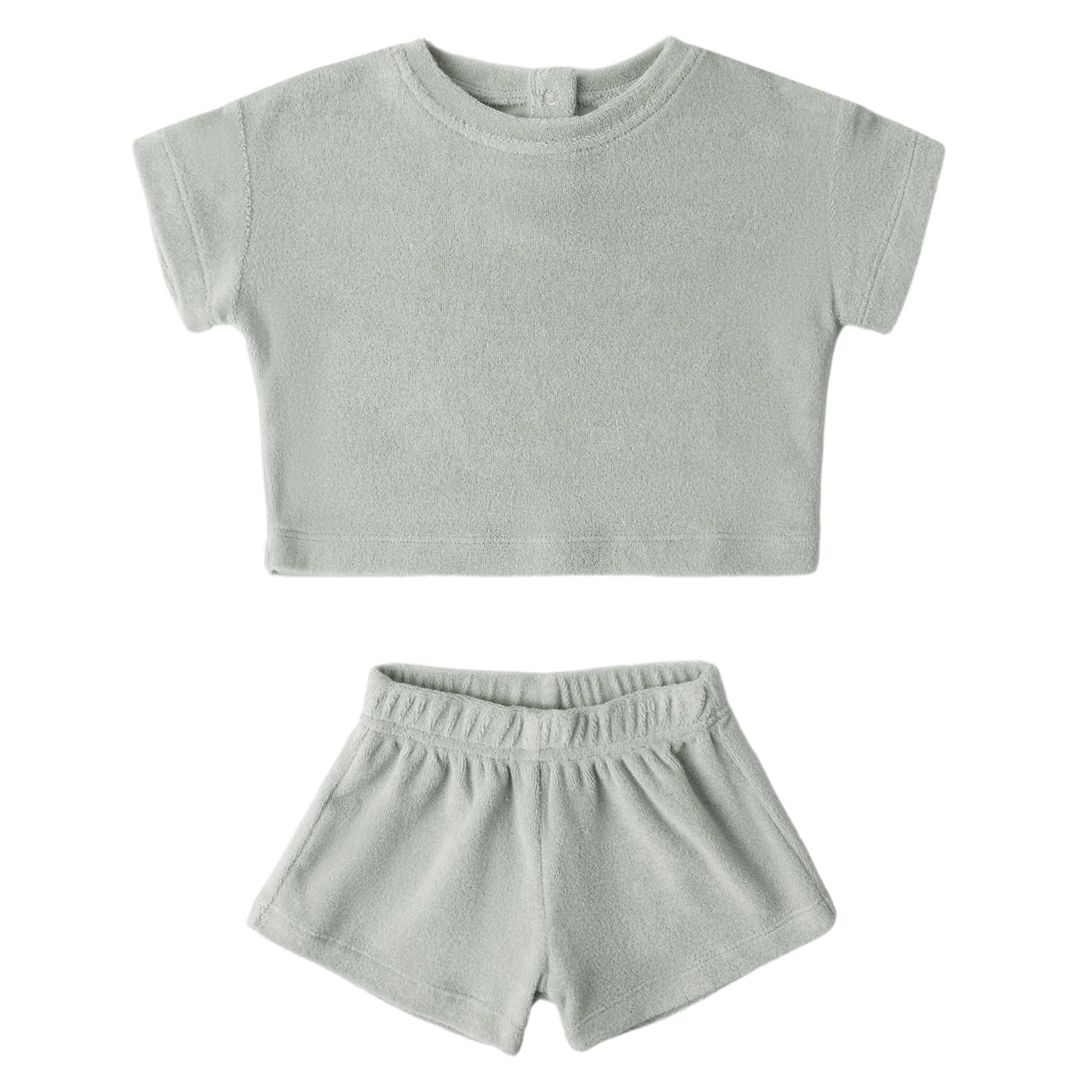 Sage Terry Tee + Shorts - Quincy Mae