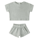 Sage Terry Tee + Shorts - Quincy Mae
