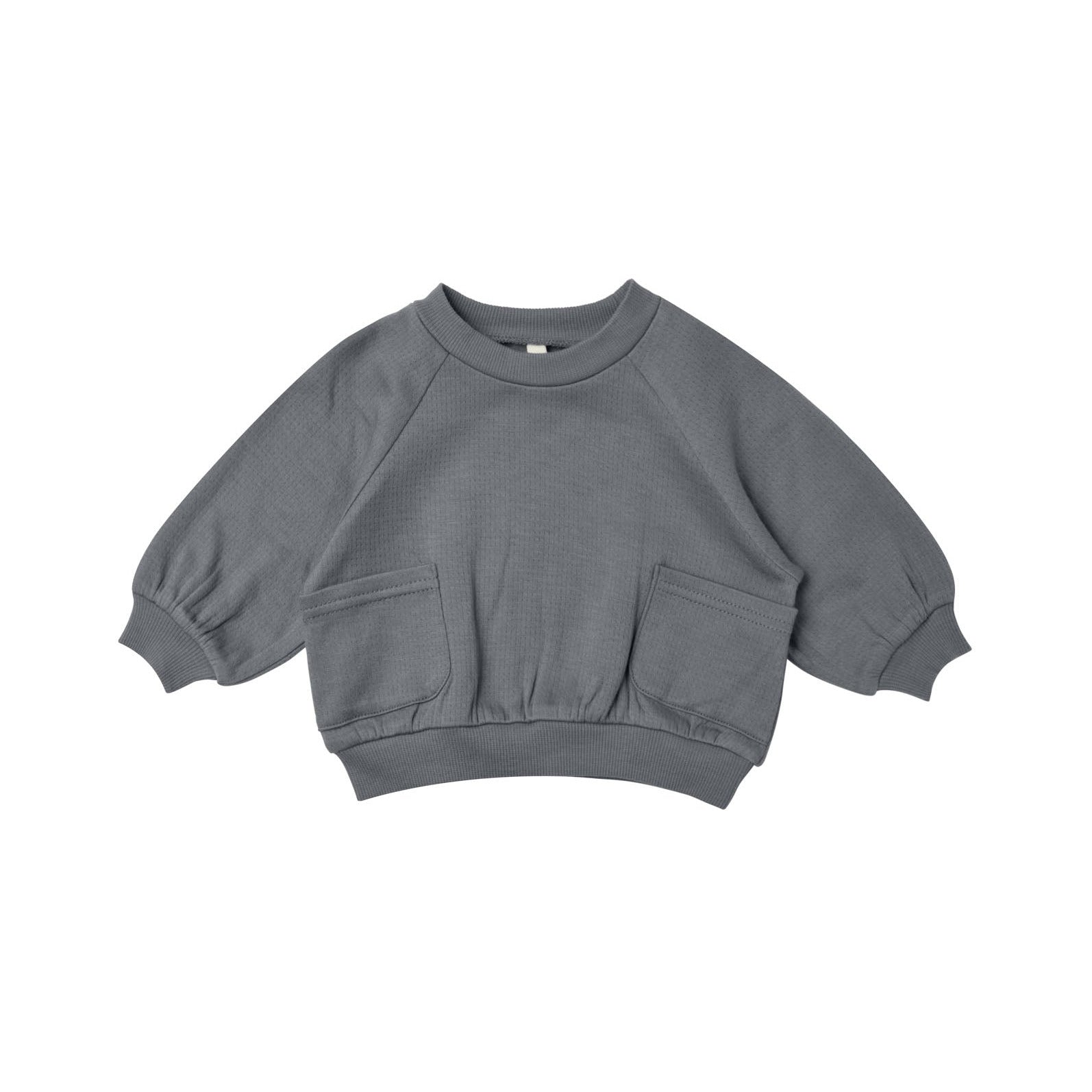 Navy Pocket Sweatshirt - Quincy Mae