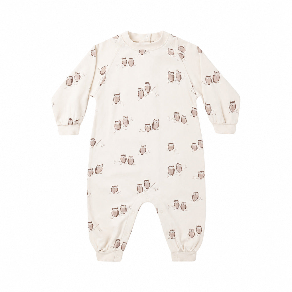 Owls Raglan Jumpsuit - Rylee + Cru