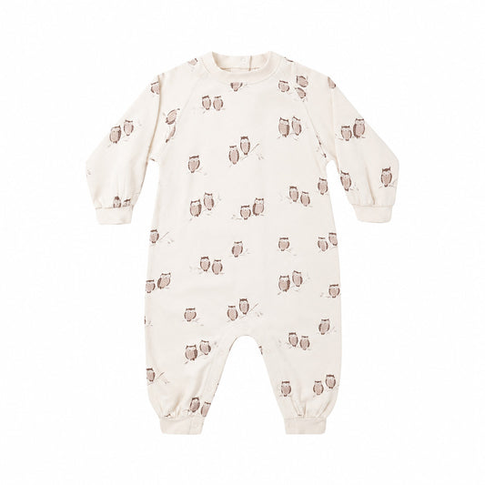 Owls Raglan Jumpsuit - Rylee + Cru