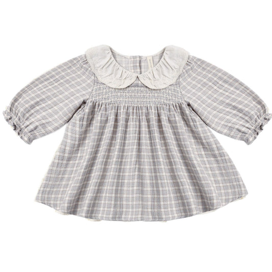 Blue Gingham Callie Dress - Quincy Mae