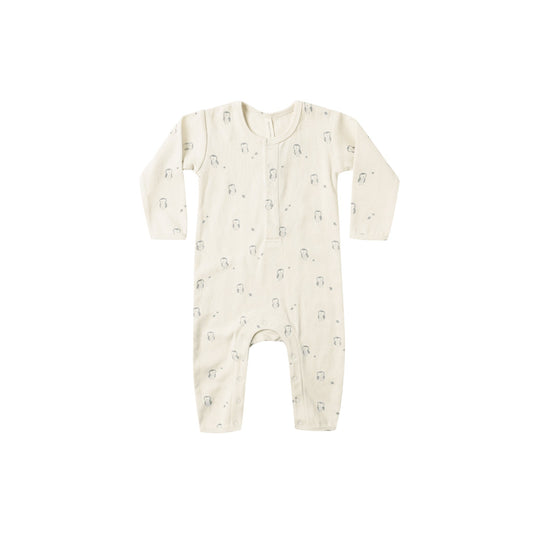 Owls Ribbed Jumpsuit - Quincy Mae